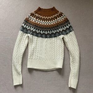 Copper Key fair isle knit sweater.